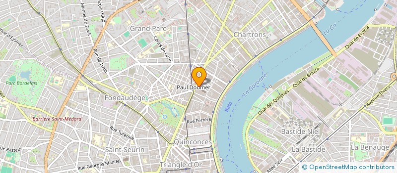 localisation de l'entreprise ATLANTIC COIFFURE  BORDEAUX