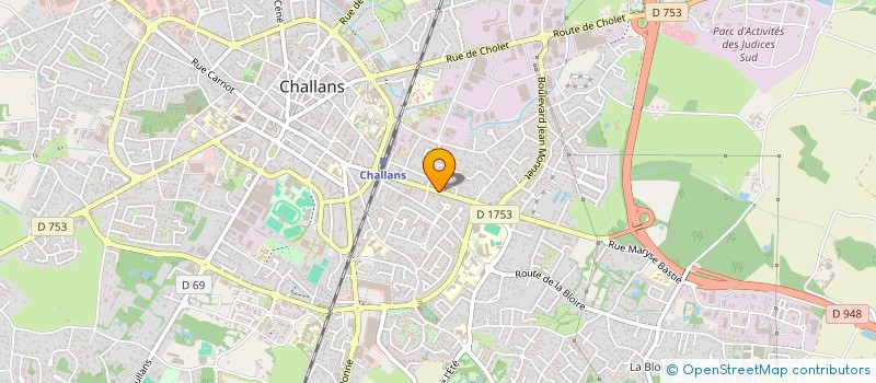 localisation de l'entreprise ATLANTIC COMMUNICATION à CHALLANS