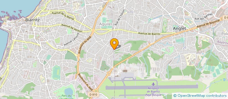 localisation de l'entreprise ATLANTIC COORDINATION DES TRAVAUX DU BATIMENT MAITRISE D OEUVRE CONCEPTION  ANGLET