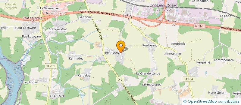 localisation de l'entreprise ATLANTIC COUVERTURE  KERVIGNAC