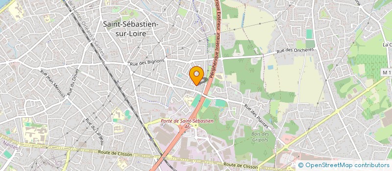 localisation de l'entreprise ATLANTIC DECO & TRAVAUX à SAINT-SEBASTIEN-SUR-LOIRE