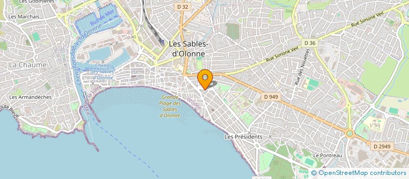 localisation de l'entreprise ATLANTIC DECOR LA BOUTIQUE à LES SABLES D'OLONNE
