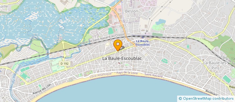 localisation de l'entreprise ATLANTIC DIFFUSION SARL à LA BAULE-ESCOUBLAC