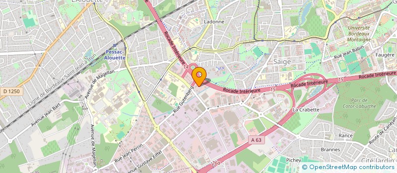 localisation de l'entreprise ATLANTIC EXPANSION  PESSAC