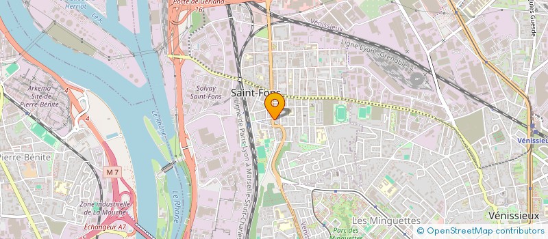 localisation de l'entreprise ATLANTIC FIBRE  SAINT-FONS