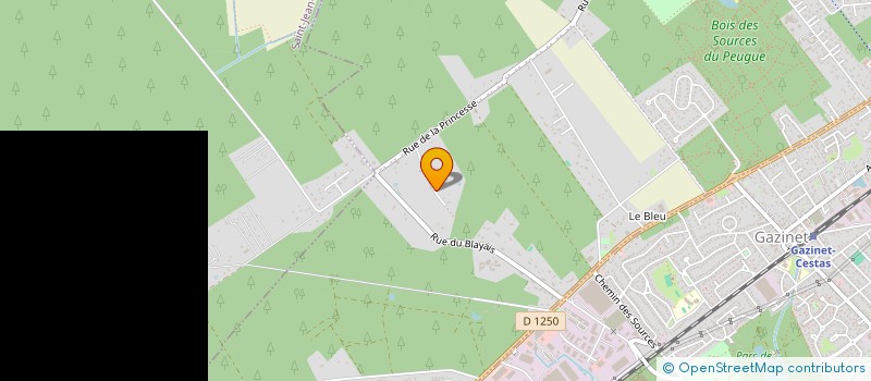 localisation de l'entreprise ATLANTIC FORAGES  PESSAC