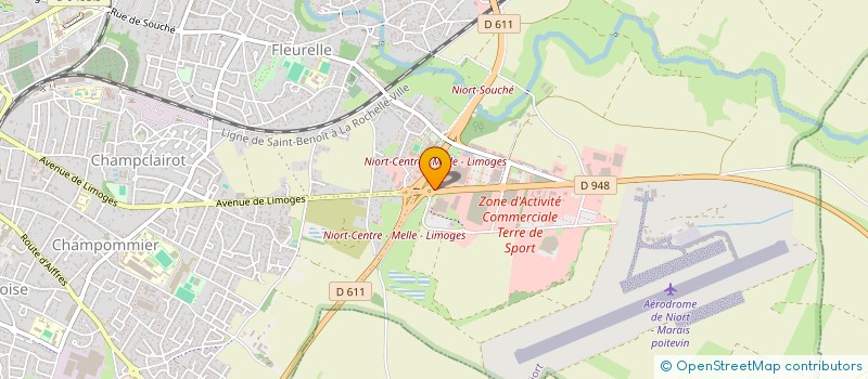 localisation de l'entreprise ATLANTIC FRAIS à NIORT