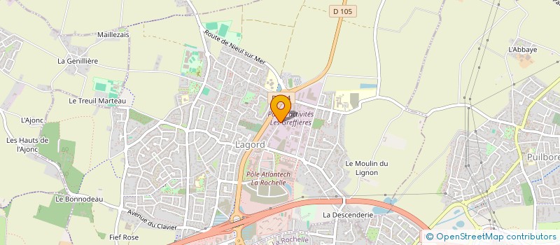 localisation de l'entreprise ATLANTIC HOTESSES  LAGORD