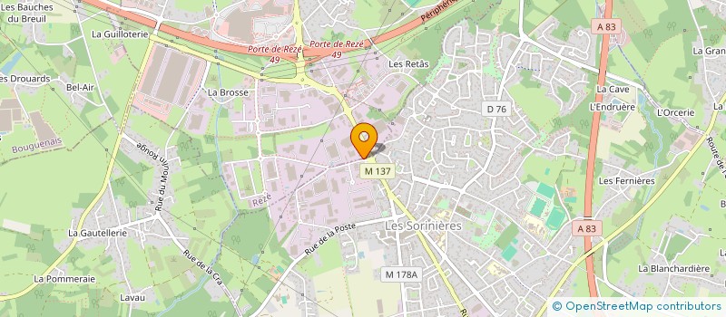 localisation de l'entreprise ATLANTIC IMMOB  REZE