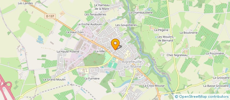 localisation de l'entreprise ATLANTIC INFILTROMETRIE  AIGREFEUILLE-SUR-MAINE