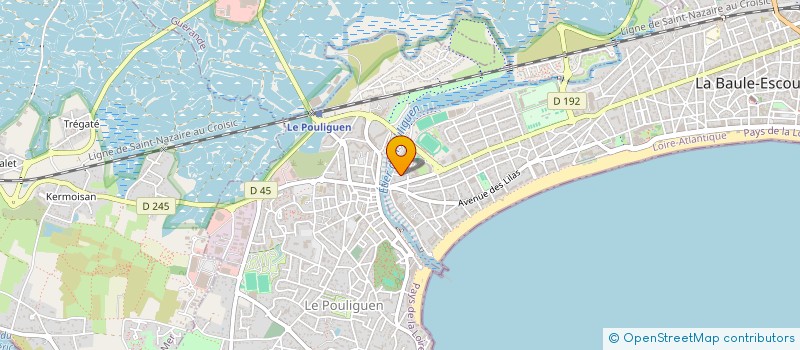 localisation de l'entreprise ATLANTIC JET EVASION à LA BAULE-ESCOUBLAC