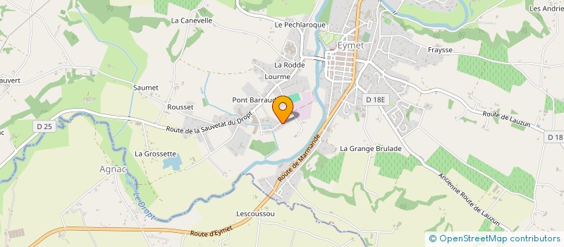 localisation de l'entreprise ATLANTIC LAVAGE à EYMET
