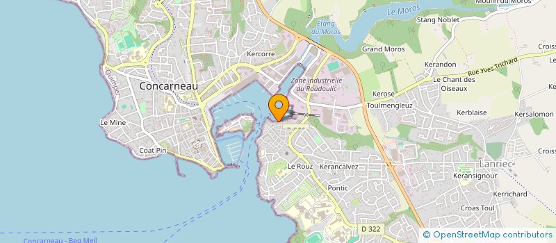 localisation de l'entreprise ATLANTIC MARINE  CONCARNEAU