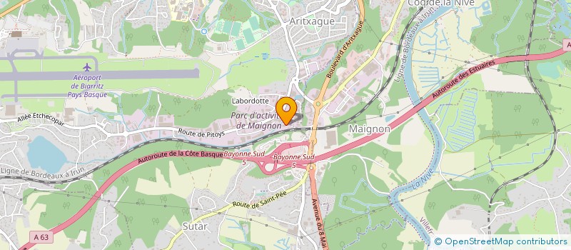 localisation de l'entreprise ATLANTIC MEDICAL SERVICE  ANGLET