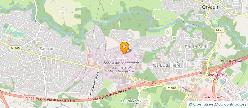 localisation de l'entreprise ATLANTIC MOBILIER EXPO à ORVAULT