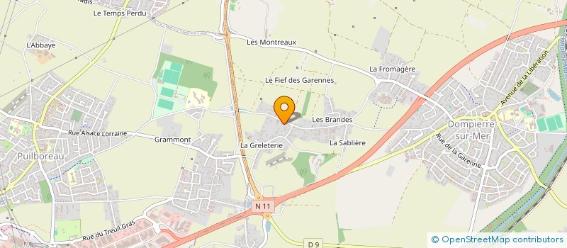 localisation de l'entreprise ATLANTIC MOTOR SPORT 17  DOMPIERRE-SUR-MER