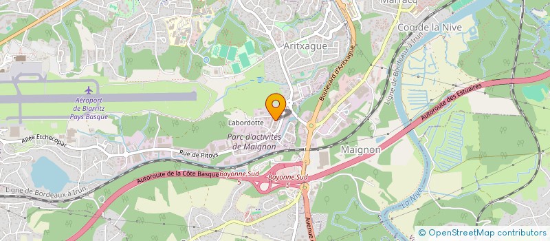 localisation de l'entreprise ATLANTIC MOTOS à ANGLET