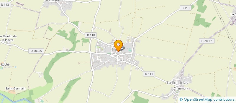 localisation de l'entreprise ATLANTIC NEGOCE  THAIRE