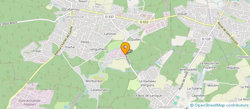 localisation de l'entreprise ATLANTIC NOISE  SEIGNOSSE