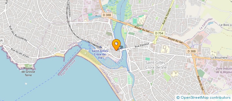 localisation de l'entreprise ATLANTIC PAPETERIE STE  SAINT-GILLES-CROIX-DE-VIE