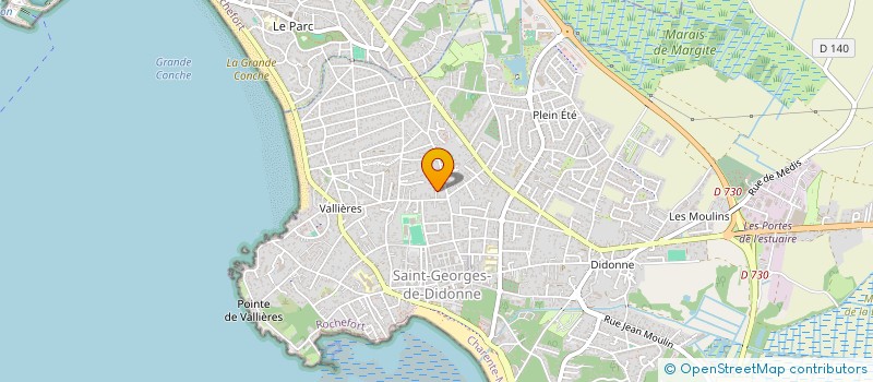 localisation de l'entreprise ATLANTIC'PEINTURE  SAINT-GEORGES-DE-DIDONNE