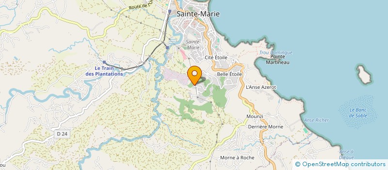 localisation de l'entreprise ATLANTIC PNEUS SERVICES à SAINTE MARIE