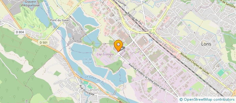 localisation de l'entreprise ATLANTIC POELES RAMONAGE  LESCAR