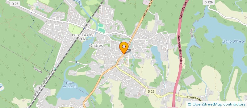 localisation de l'entreprise ATLANTIC POLE STUDIO  ONDRES