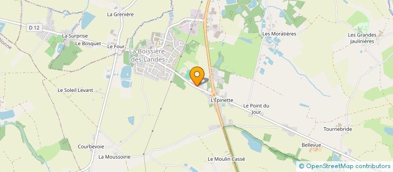 localisation de l'entreprise ATLANTIC SECURITE à BOISSIERE-DES-LANDES (LA)