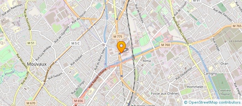 localisation de l'entreprise ATLANTIC SECURITE PRIVEE à TOURCOING