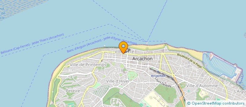 localisation de l'entreprise ATLANTIC SERVICE à ARCACHON