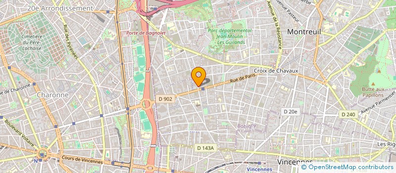 localisation de l'entreprise ATLANTIC SERVICE  MONTREUIL