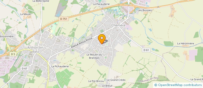 localisation de l'entreprise ATLANTIC SET AGENCE AUTOCREA  CHAUMES-EN-RETZ