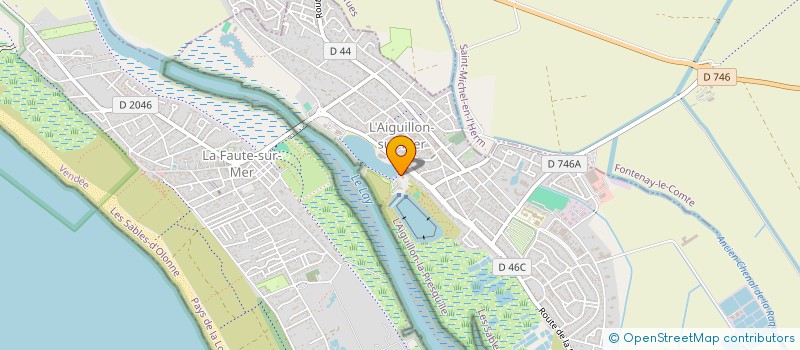 localisation de l'entreprise ATLANTIC SLIDERS 85  L'AIGUILLON-LA-PRESQU'ILE