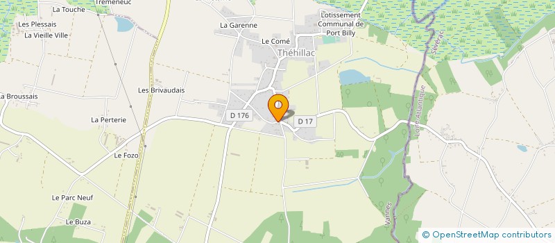 localisation de l'entreprise ATLANTIC STRUCTURES BOIS  THEHILLAC