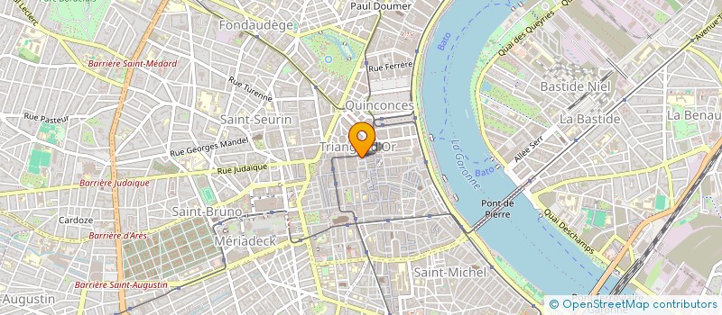 localisation de l'entreprise ATLANTIC TOITURE GIRONDE à BORDEAUX