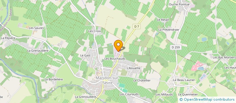 localisation de l'entreprise ATLANTIC VOYAGES TRANSPORT TOURISME à MAISDON-SUR-SEVRE