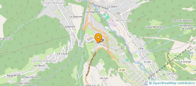 localisation de l'entreprise ATLANTIC WALL 44 à MORZINE