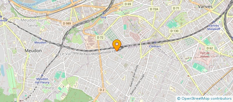 localisation de l'entreprise ATLANTICARD à CLAMART