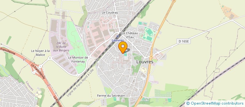 localisation de l'entreprise ATLANTIDE  LOUVRES