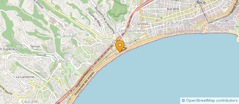 localisation de l'entreprise ATLANTIDE  NICE