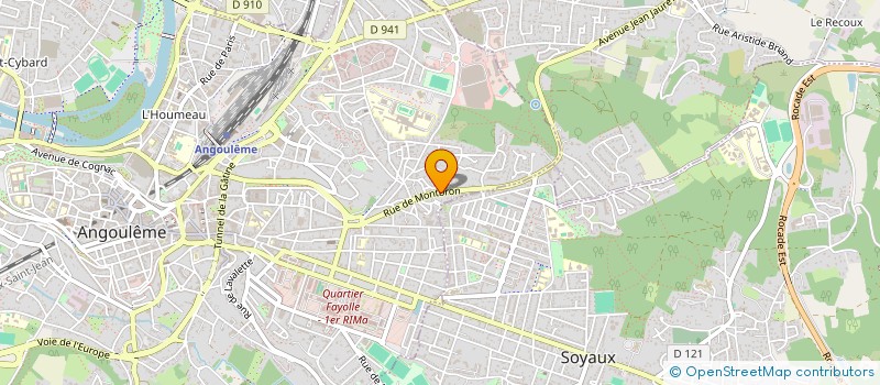 localisation de l'entreprise ATLANTIDE à ANGOULEME