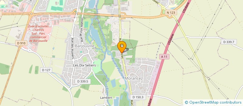 localisation de l'entreprise ATLANTIDE à MORANCEZ