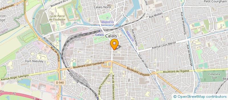 localisation de l'entreprise ATLANTIDE BATIMENT à CALAIS