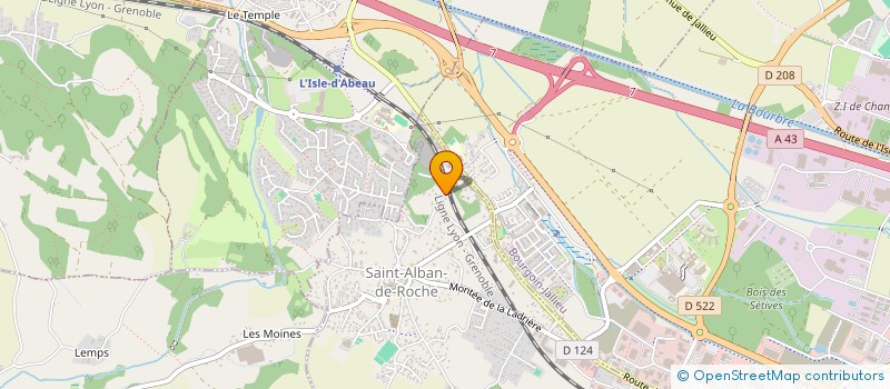 localisation de l'entreprise ATLANTIDE TAXI à SAINT-ALBAN-DE-ROCHE