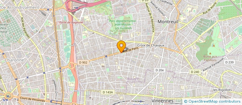 localisation de l'entreprise ATLANTIK à MONTREUIL