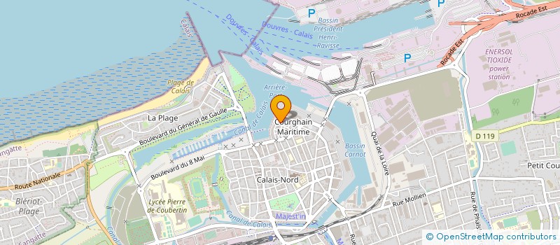 localisation de l'entreprise ATLANTIK WALL RECONSTITUTION 39/45  CALAIS