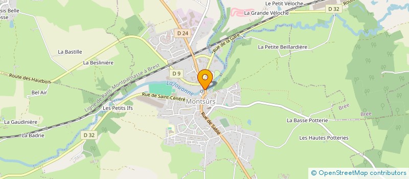 localisation de l'entreprise ATLANTIQ BRETAGNE EMBALLAGE IGNIFUGATION à MONTSURS