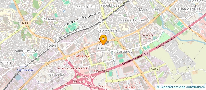 localisation de l'entreprise ATLANTIQ REST à NIMES