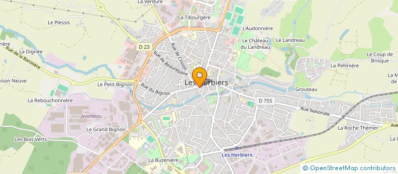 localisation de l'entreprise ATLANTIQU'EXPRESS  LES HERBIERS